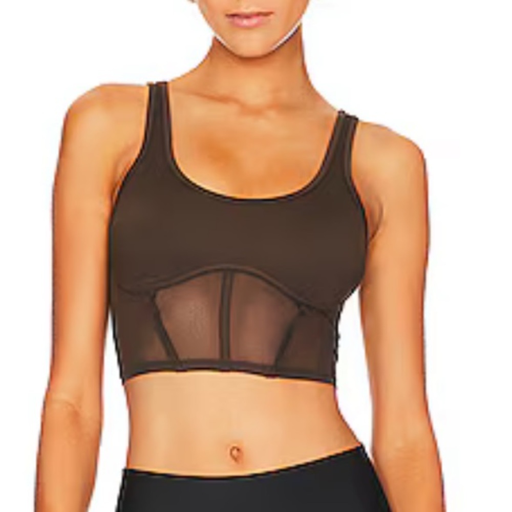 ALO Airbrush Mesh Corset tank